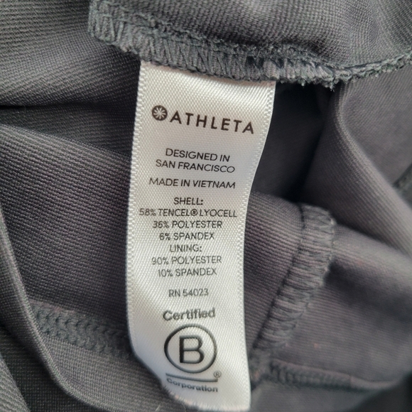 Athleta Gray Cross Back Dress M - Picture 6 of 6